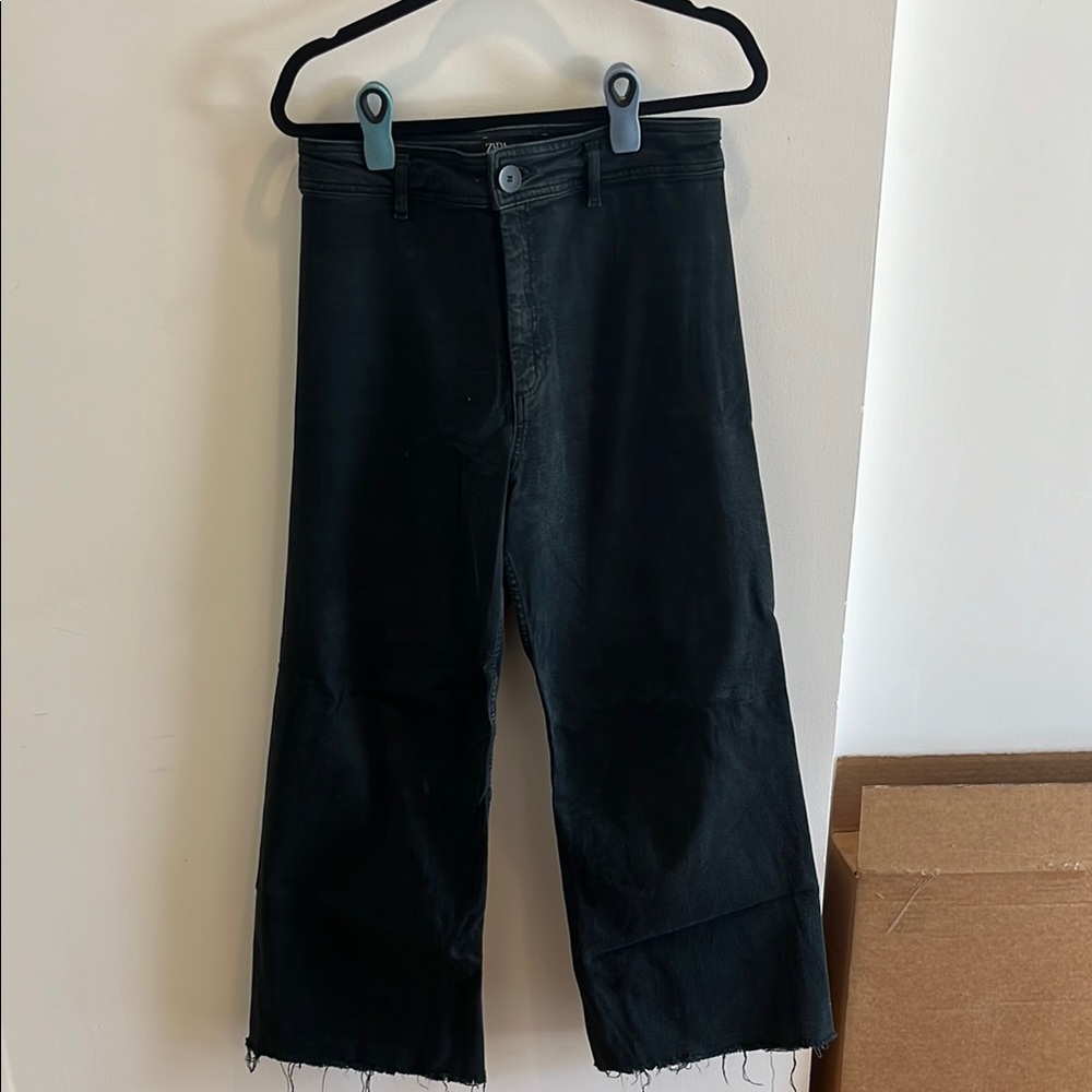 Black Frayed Zara Jeans
